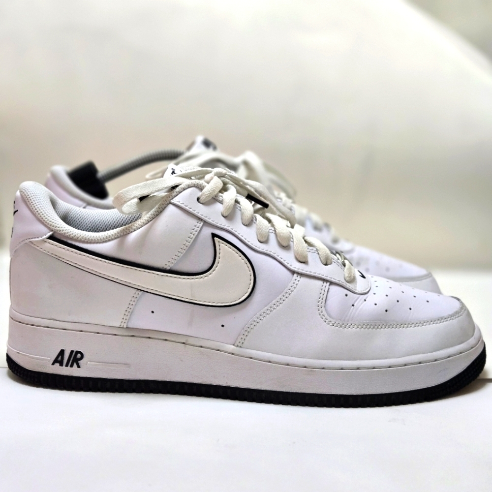 Nike Air Force 1 '07 White Black DV0788-103 Men's Sizes 12.5